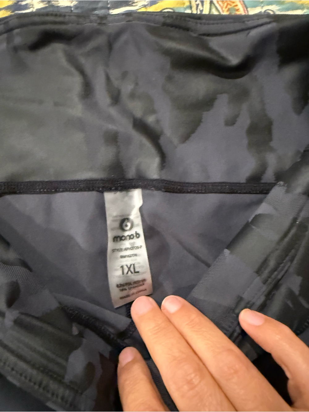 Mono B Black Subtle Camo Leggings - Picture 3 of 3
